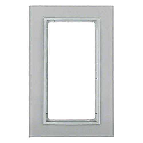 Berker 13096414 Glasrahmen mit großem Ausschnitt B.7 alu Mesch Shop Berker 13096414 Glasrahmen mit großem Ausschnitt B.7 alu Mesch Shop